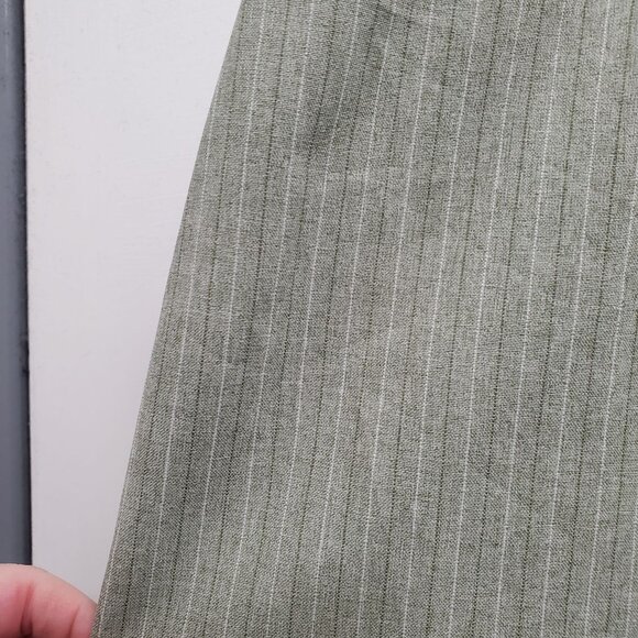 Briggs New York Vintage Mint Green Pinstripe Academia Pencil Skirt‎ Plus 20W - Picture 2 of 7